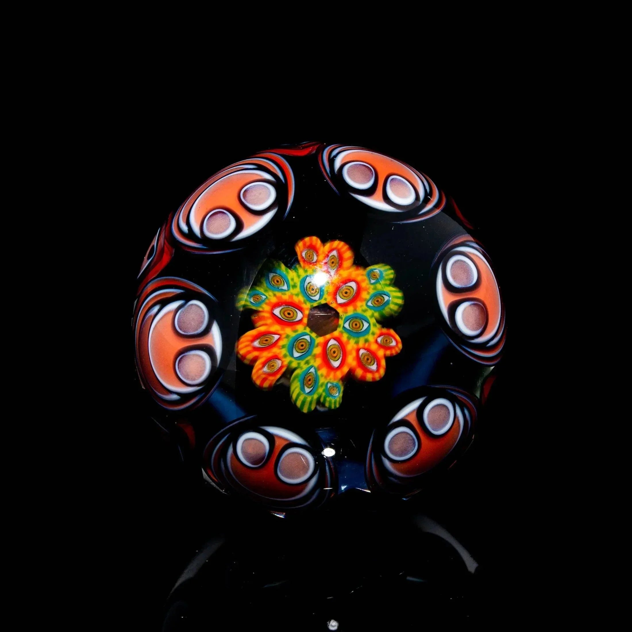 Banjo 02' Series - Banjo x Lil Bear - Red & Orange Vision Dotstack Opal Marble