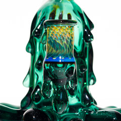 Beak Glass  - English Ivy & Atlantis Splat Rig w/ Matching Cap