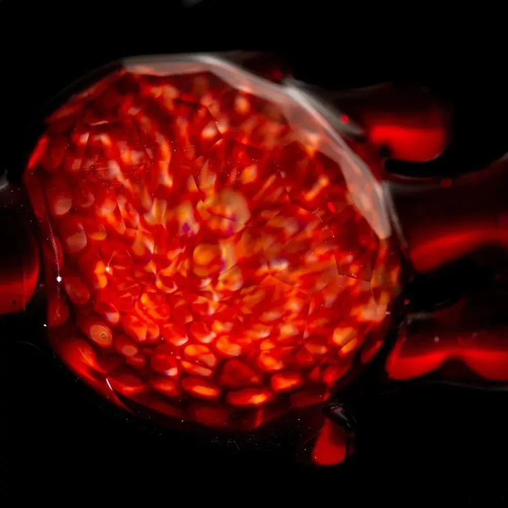 Beak Glass - Pomegranate Honeycomb Pendant