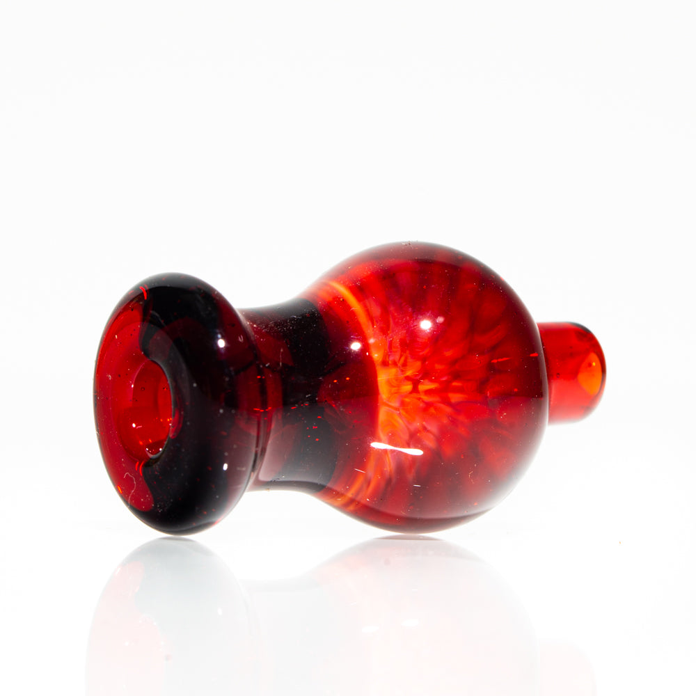 Beak Glass  - Pomegranate Splat Recycler w/ Matching Cap