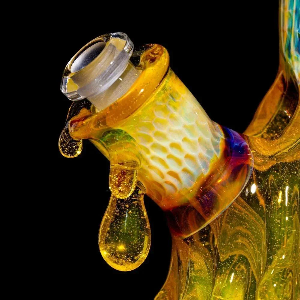 Beak Glass - Terps Splat Flask w/ Matching Cap