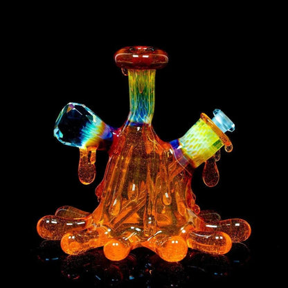 Beak Glass - Terps Splat Flask w/ Matching Cap