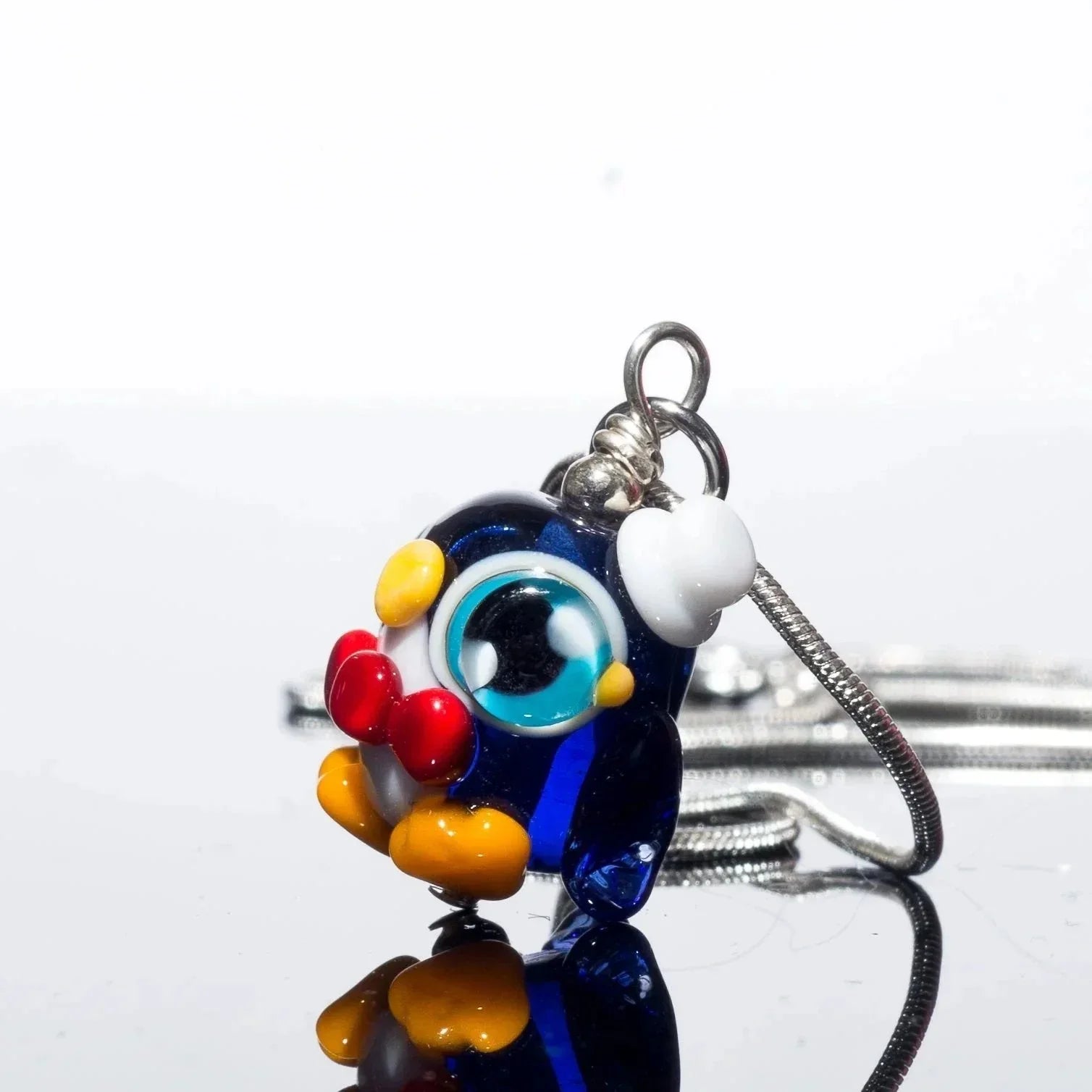 BlingSquaredCuteGlass Penguin Pendant @Crystals_etc