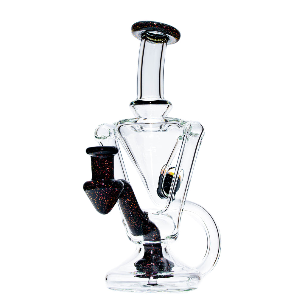 Boogie Glass - Galaxy / Candy Apple Accented Mini Recycler