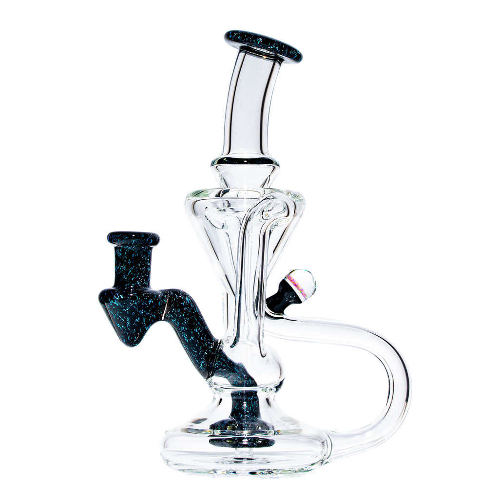 Boogie Glass - Galaxy / Teal Accented Mini Recycler