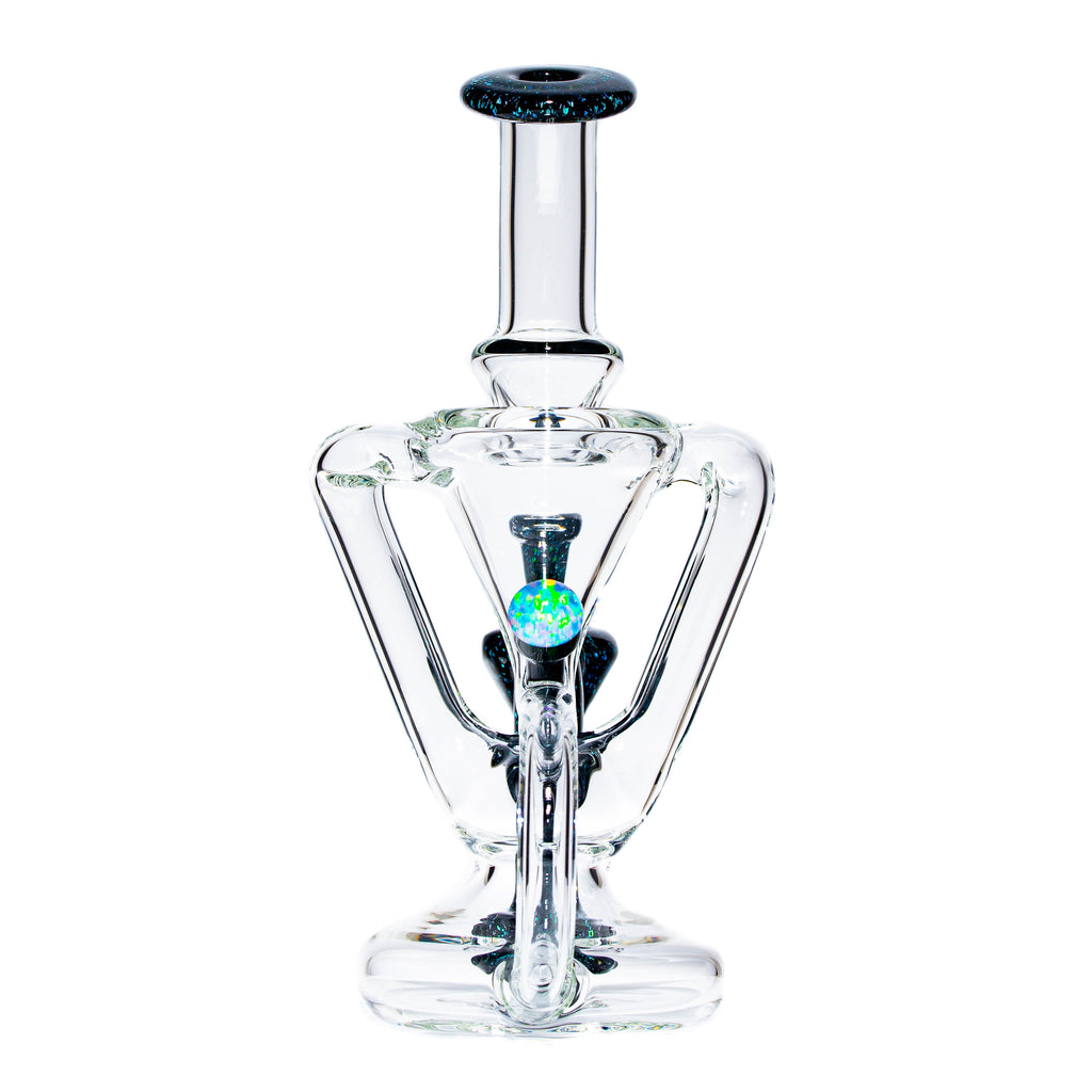 Boogie Glass - Galaxy / Teal Accented Mini Recycler