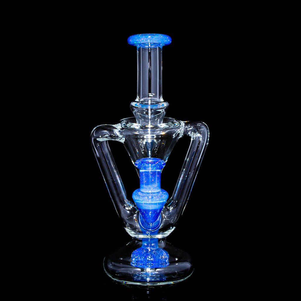 Boogie Glass - Sonic / Crushed Opal Accented Mini Recycler