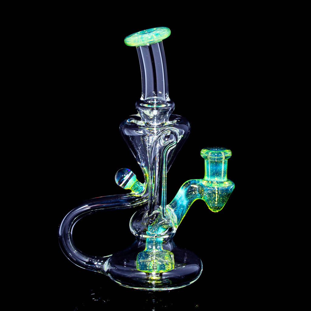 Boogie Glass - Sunset Slyme Accented Mini Recycler