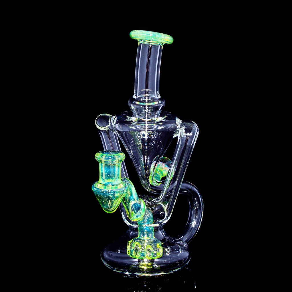 Boogie Glass - Sunset Slyme Accented Mini Recycler