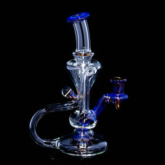 Boogie Glass - Wildberry / Bronze Accented Mini Recycler