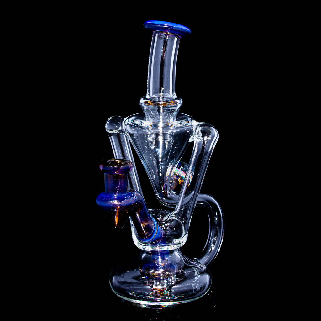 Boogie Glass - Wildberry / Bronze Accented Mini Recycler