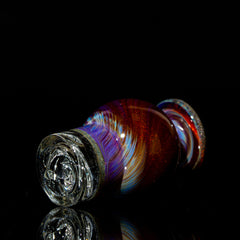 Bradley Miller - Spinner de burbujas de lana de color morado ámbar/acero de 25 mm
