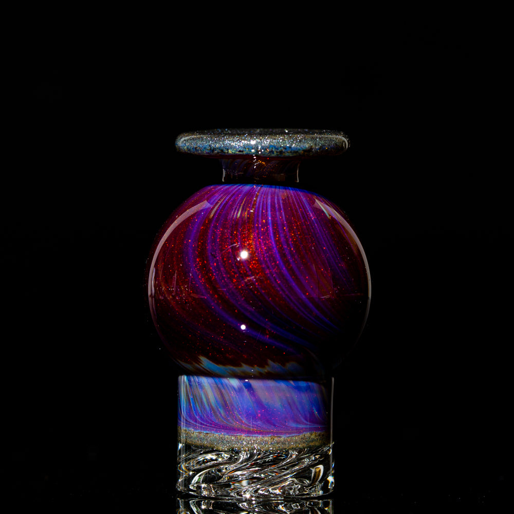 Bradley Miller - Spinner de burbujas de lana de color morado ámbar/acero de 25 mm