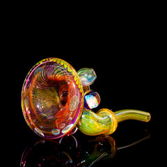 C4 Glass - Gold Fume Squatlock w/ Opal