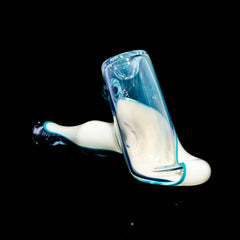 Mandíbula de bagre - Martillo Encalmo plateado, blanco y azul