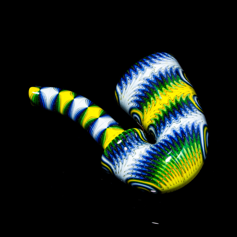 Cody Olson - Blue, Yellow & Green Linework Flame Stitch Sherlock