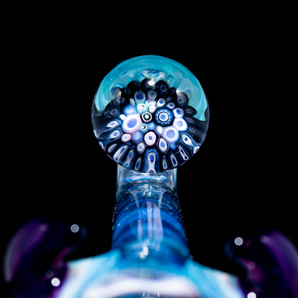 Vidrio Creep - Reciclador Ganesh Facetado Azul Hidro