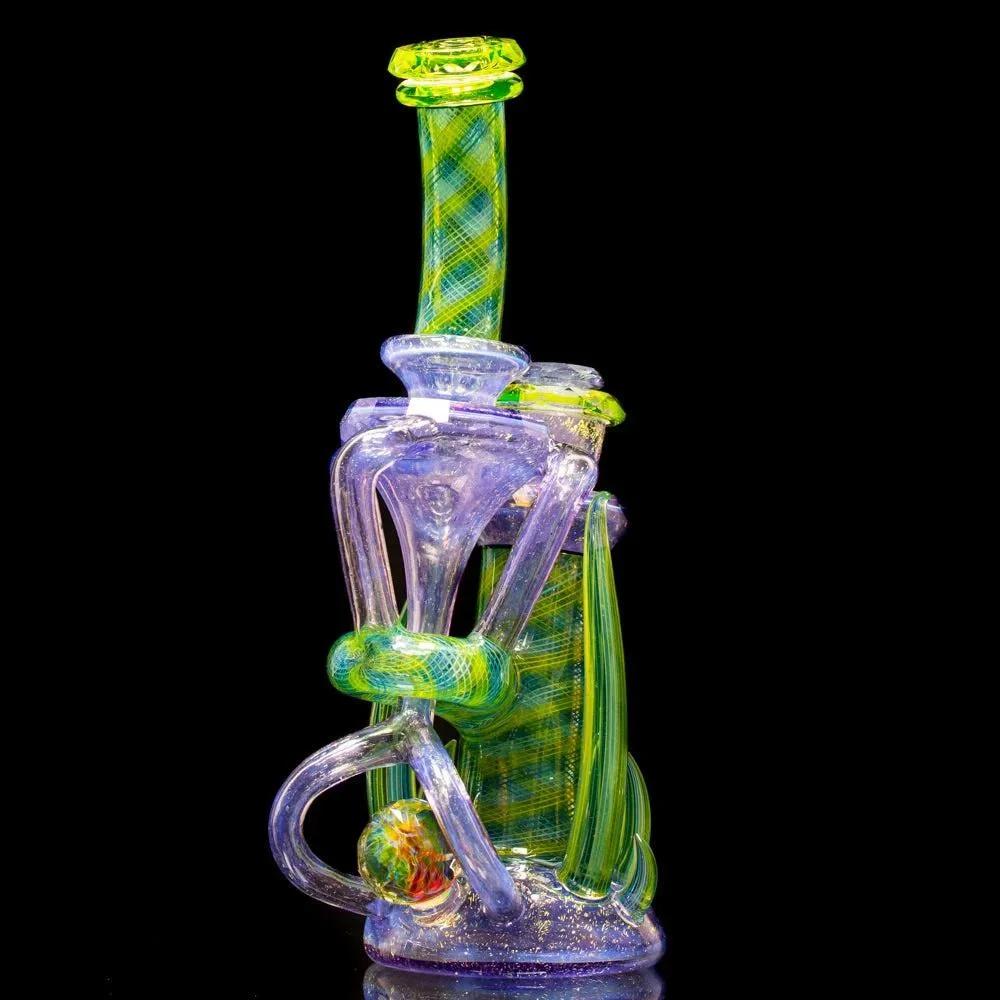 Crux Glass - Dichro Over Potion, Hydro Electric & Illuminati Fully Tricked Out Rebubbler