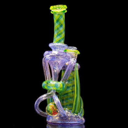 Crux Glass - Dichro Over Potion, Hydro Electric & Illuminati Fully Tricked Out Rebubbler