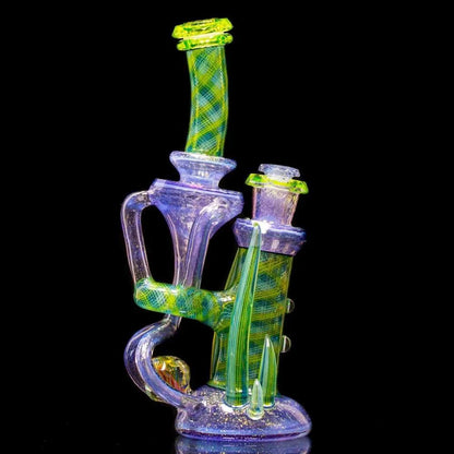 Crux Glass - Dichro Over Potion, Hydro Electric & Illuminati Fully Tricked Out Rebubbler