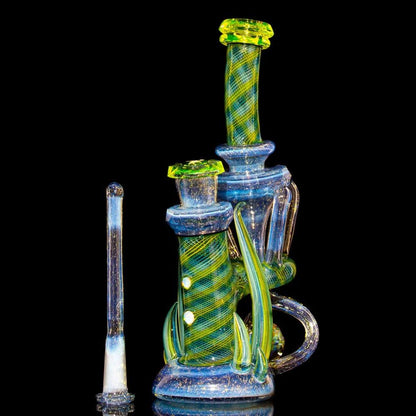 Crux Glass - Dichro Over Potion, Hydro Electric & Illuminati Fully Tricked Out Rebubbler