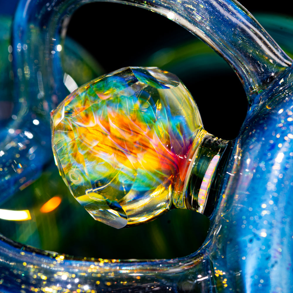 Crux Glass - Dichro Over Potion, Hydro Electric & Illuminati Fully Tricked Out Rebubbler