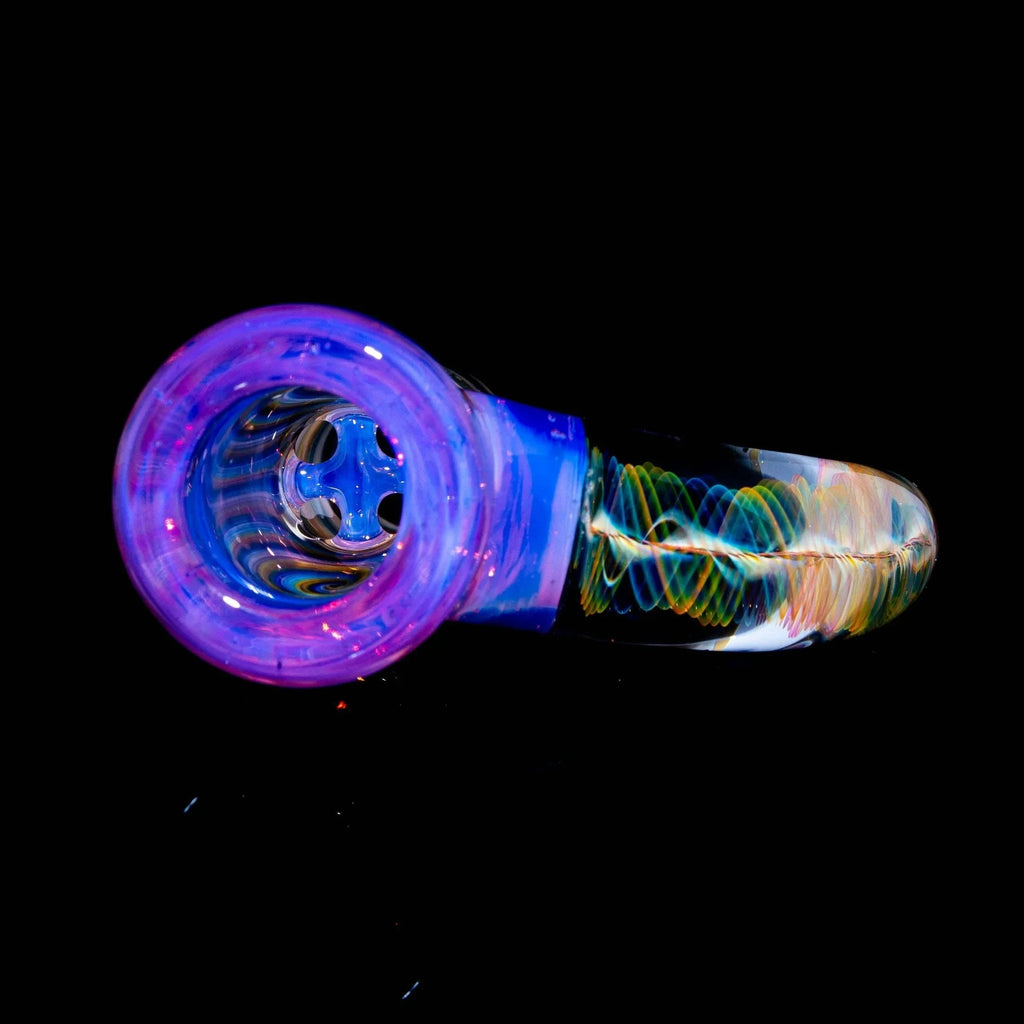 DJack Glass - Neo Opal 18mm Worked 4 Hole Slide