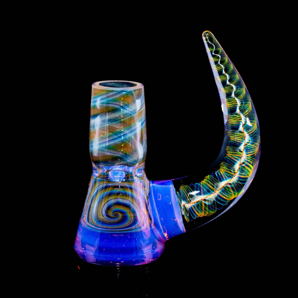 DJack Glass - Neo Opal 18mm Worked 4 Hole Slide