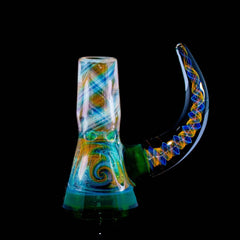 DJack Glass - Plantphibian 14mm Worked 4 Hole Slide