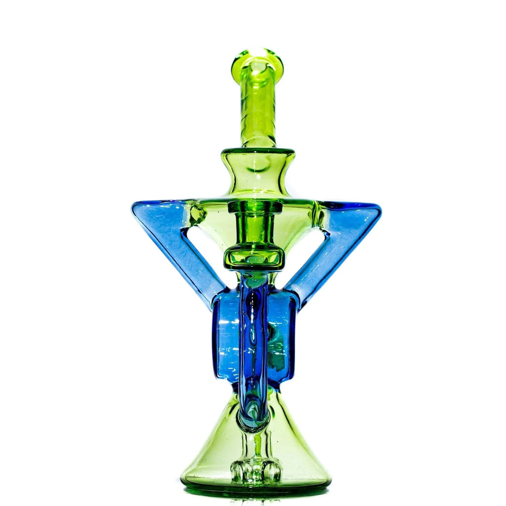 Dirge Glass - Portland Green & Blue Dream Recycler