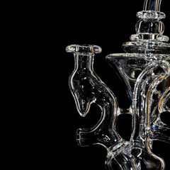 Doom Glass - Clear Recycler With Marble 3