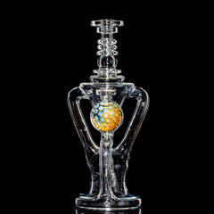 Doom Glass - Clear Recycler With Marble 4