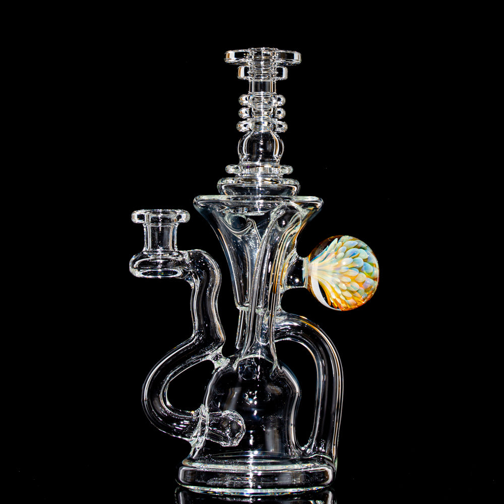 Doom Glass - Clear Recycler With Marble 4