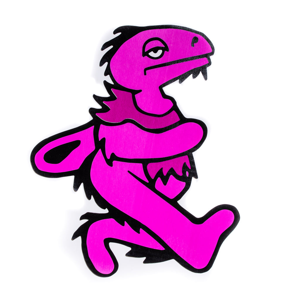 Elbo - Tapete Adhesivo Dino Bailando Rosa Grande