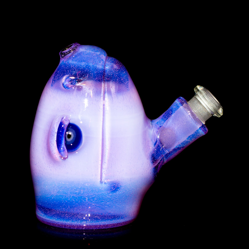 Elbo - Transparent Purple Dino Head Rig w/ Peli