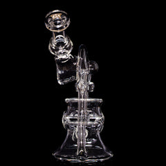 Ery Glass - Clear Single Jesus Seal Medium Bendy Recycler