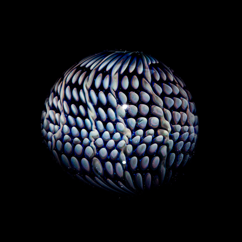 Vidrio Firekist - Piel de serpiente grande y mármol negro azabache 1