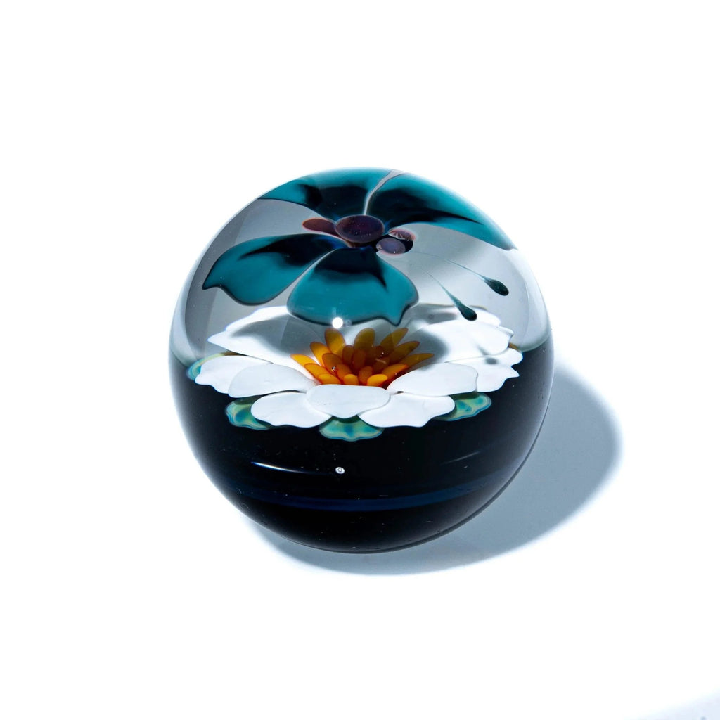 Florin Glass - Butterfly Flower Marble