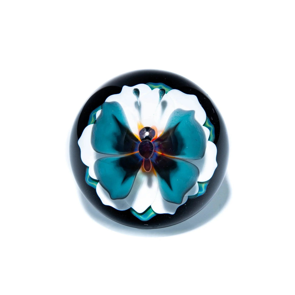 Florin Glass - Butterfly Flower Marble