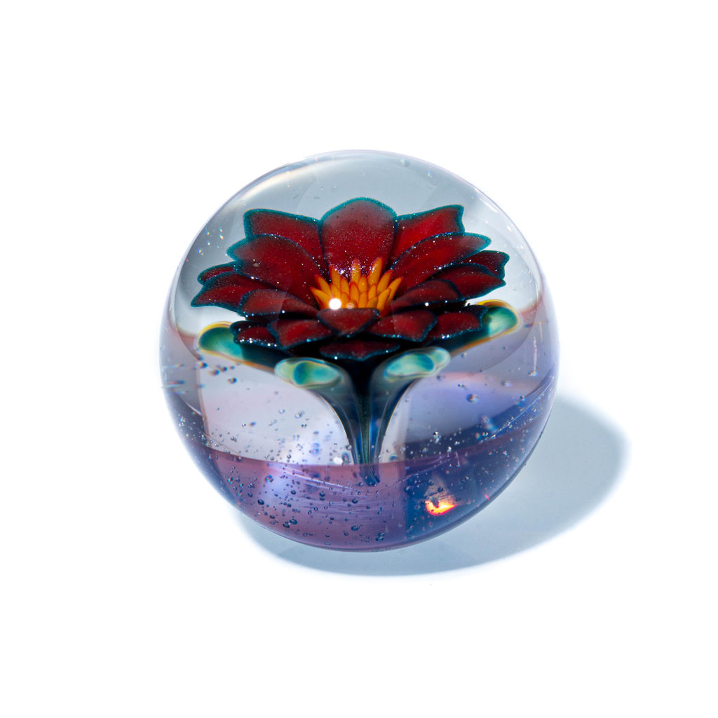Florin Glass - Poinsettia Marble