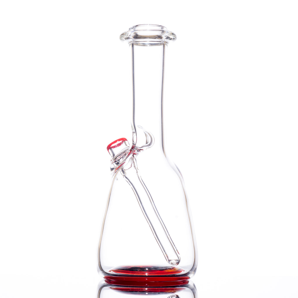 Glass By Bures - Mini Beaker Red Bottom