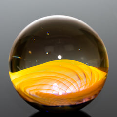 Garden Of Eden Glass - Fumed Vortex Marble