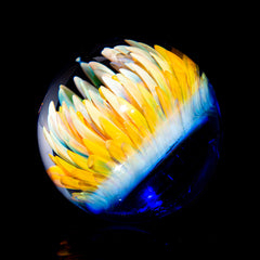 Garden Of Eden Glass - Large Fumed Implosion Marble