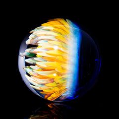 Garden Of Eden Glass - Large Fumed Implosion Marble