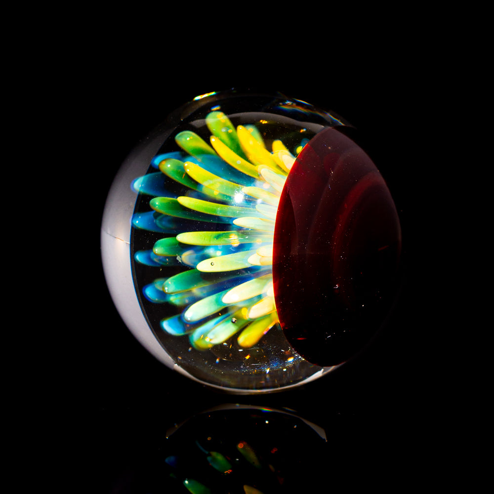 Garden Of Eden Glass - Medium Fumed Implosion Marble