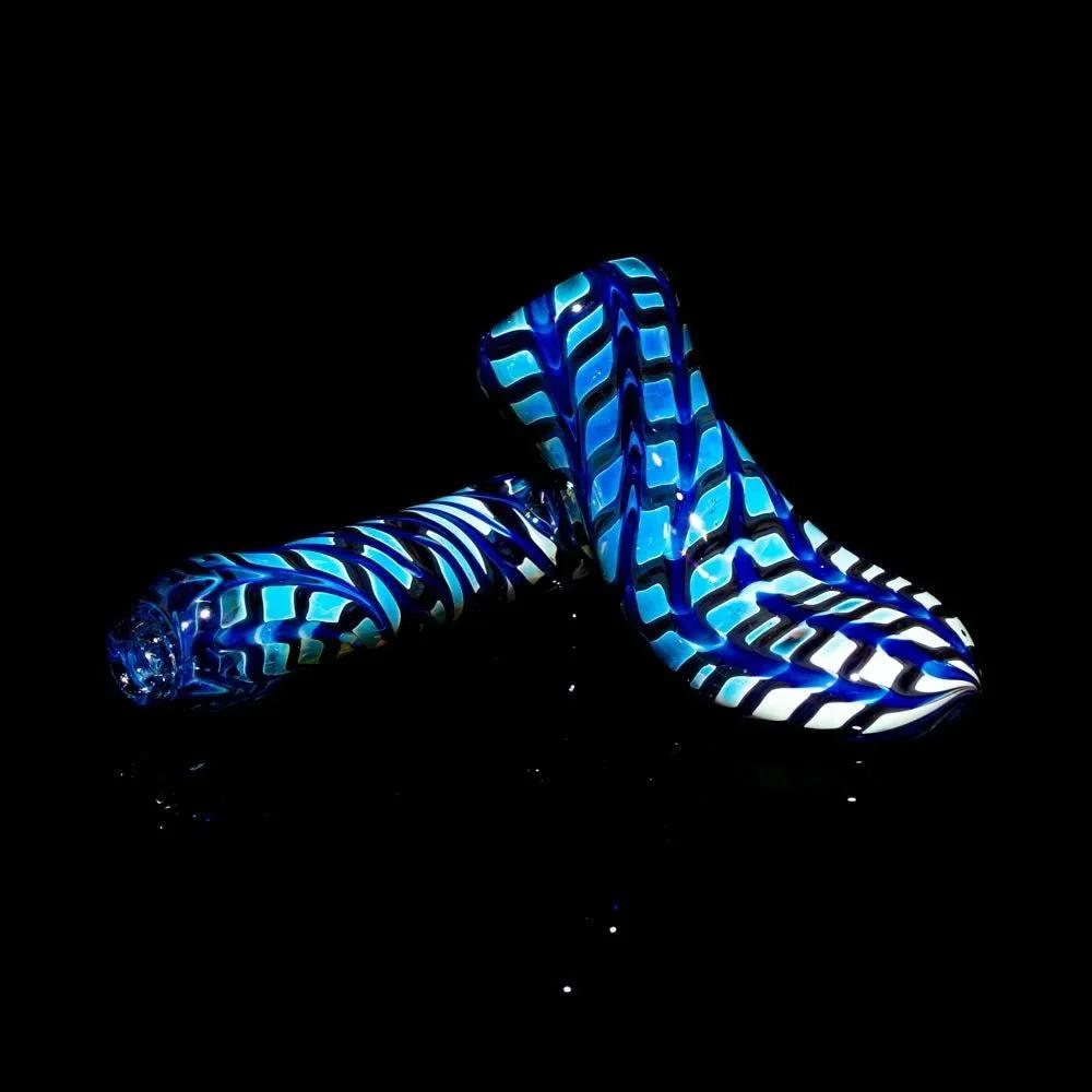 Glance Glass - Blue Wrap & Rake Sidecar