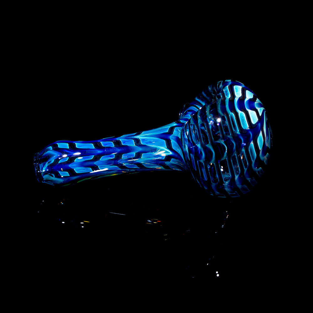 Glance Glass - Blue Wrap & Rake Spoon