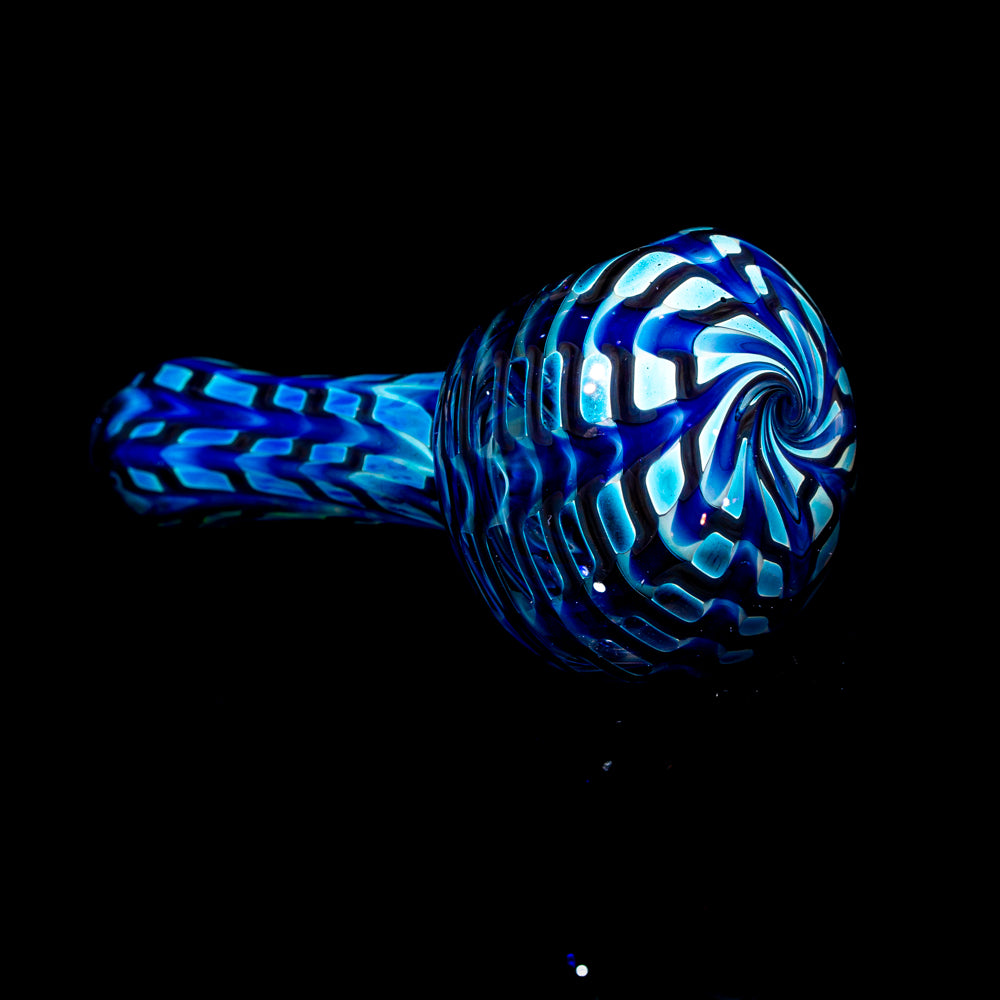 Glance Glass - Blue Wrap & Rake Spoon