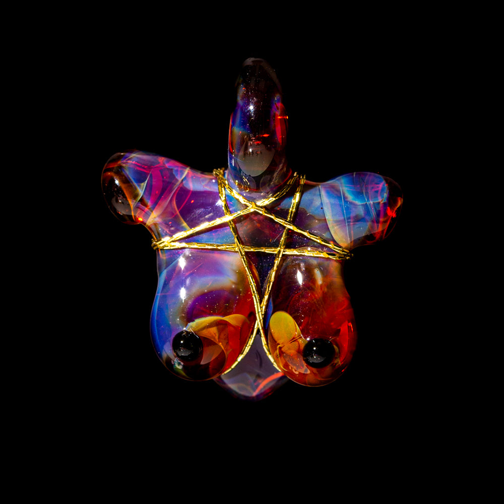 Glass By Ariel - Colgante Lokis Lipstick &amp; Galaxy Bust