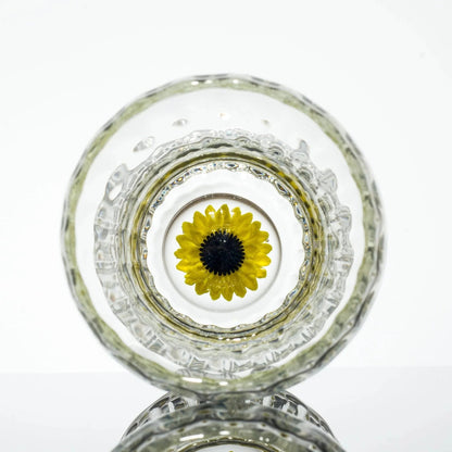 Glass By Blake - Scalloped Sunflower Pilsner Glass